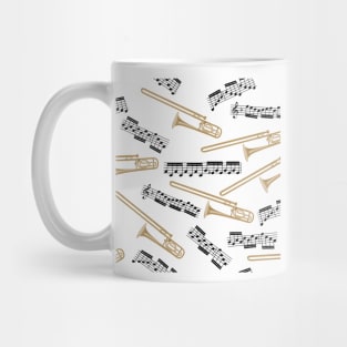 trombones and notes Mug